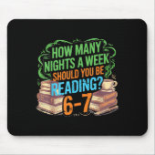 Reading 67 Meme Englieacher Funny 67 Librarian  Mousepad (Vorne)