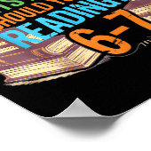 Reading 67 Meme Englieacher Funny 67 Librarian  Poster (Ecke)