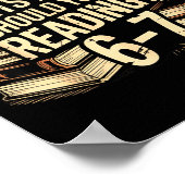 Reading 67 Meme Englieacher Funny 67 Librarian  Poster (Ecke)