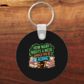 Reading 67 Meme Englieacher Funny 67 Librarian Schlüsselanhänger (Vorderseite)