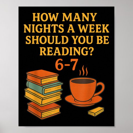 Reading 67 Meme English Teacher Funny 6 7 Book Lov Poster (Vorne)