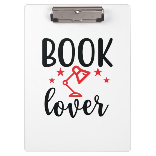 Reading Art Book Lover Klemmbrett (Vorderseite)