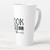 Reading Art Book Lover Milchtasse (Rechte Ecke)