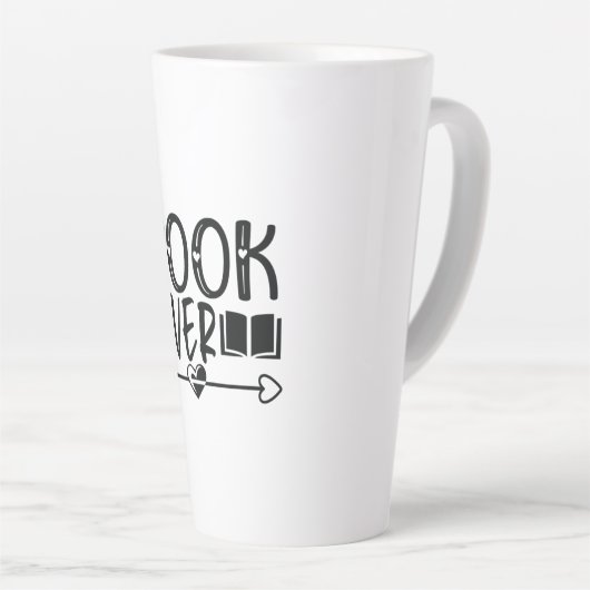 Reading Art Book Lover Milchtasse (Rechte Ecke)