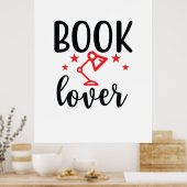 Reading Art Book Lover Poster (Küche)
