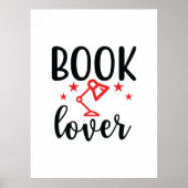 Reading Art Book Lover Poster (Vorne)