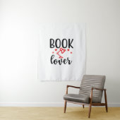 Reading Art Book Lover Wandteppich (Beispiel)