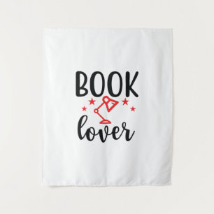 Reading Art Book Lover Wandteppich