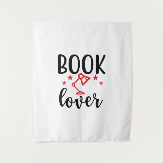 Reading Art Book Lover Wandteppich (Vorderseite)
