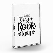 Reading Art Crazy Book Lady Fotoblock (Links)