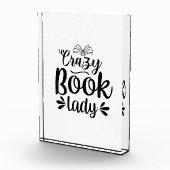 Reading Art Crazy Book Lady Fotoblock (Rechts)