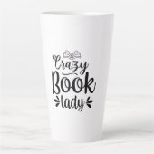 Reading Art Crazy Book Lady Milchtasse (Vorderseite)