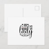 Reading Art Crazy Book Lady Postkarte (Vorne/Hinten)