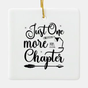 Reading Art Just One More Chapter Keramikornament