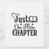 Reading Art Just One More Chapter Weinetikett (Einzelnes Label)