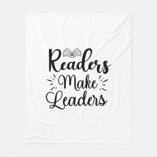 Reading Art Readers Make Leaders Fleecedecke (Vorderseite)