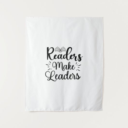 Reading Art Readers Make Leaders Wandteppich (Vorderseite)