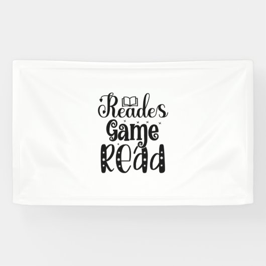 Reading Art Reades Game Read Banner (Horizontal)
