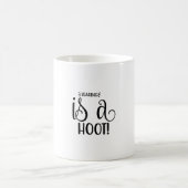 Reading Art Reading Is A Hoot Kaffeetasse (Mittel)