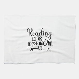 Reading Art Reading Is Magical Geschirrtuch