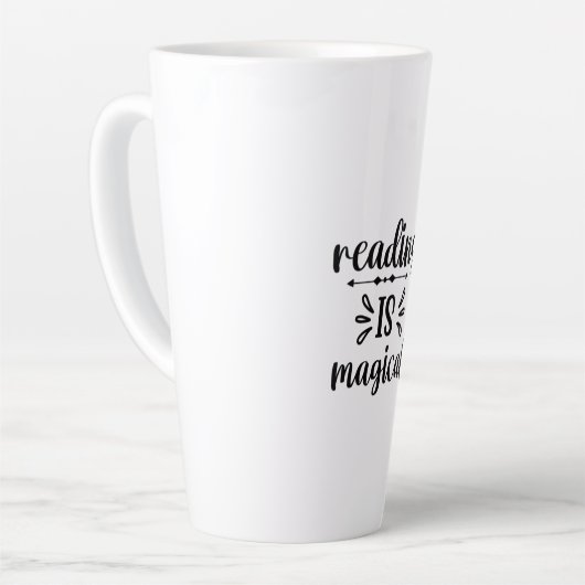 Reading Art Reading Is Magical Milchtasse (Linke Ecke)