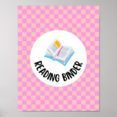 reading binder title insert page  poster (Vorne)
