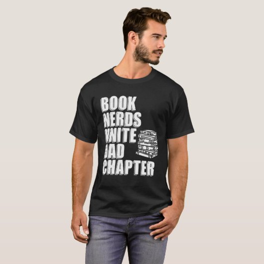 Reading Book Dad Book Nerds T-Shirt (Vorne ganz)