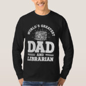 Reading Book Dad Librarian T-Shirt (Vorderseite)