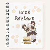 Reading Book Review Notebook Notizblock (Vorderseite)