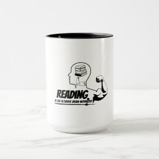 Reading = Brain Gains Mug Tasse