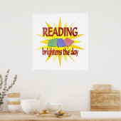 Reading Brightens Days Poster (Küche)