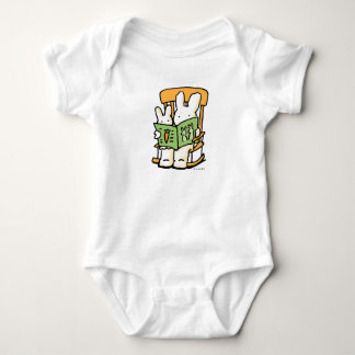 Reading Bunnies Baby Bodysuit Baby Strampler