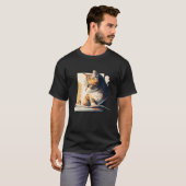 Reading Cat Book Lover Cat Lover Bookworm Cat Owne T-Shirt (Vorne ganz)