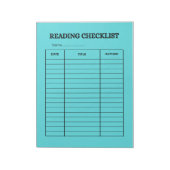 READING CHECKLIST NOTIZBLOCK (Rotiert)