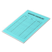 Reading Checklist Tracker Notizblock (angewinkelt)