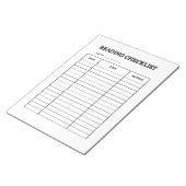 Reading Checklist Tracker Notizblock (angewinkelt)
