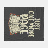 Reading Club nur noch eine Seite Fleecedecke (Vorderseite (Horizontal))