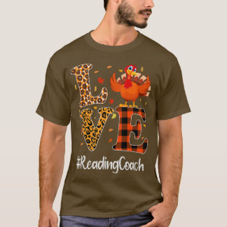 Reading Coach Liebe Erntedank Leopard Türkei Aut T-Shirt