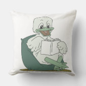 Reading Duck Throw Pillow Kissen (Vorderseite)