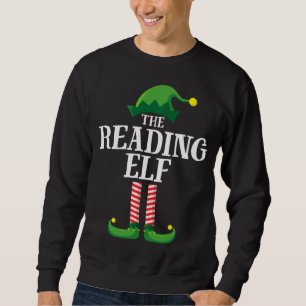 Reading Elf Matching Family Weihnachts-Party Sweatshirt