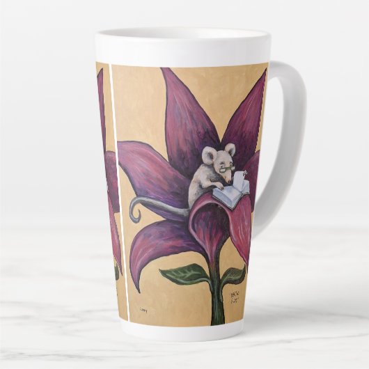 Reading Flower latte mug Milchtasse (Rechte Ecke)