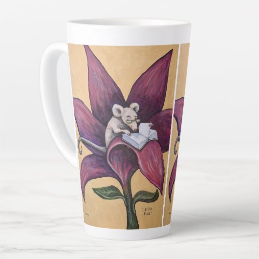 Reading Flower latte mug Milchtasse (Linke Ecke)