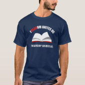 Reading Freedom Red White Blue T-Shirt (Vorderseite)
