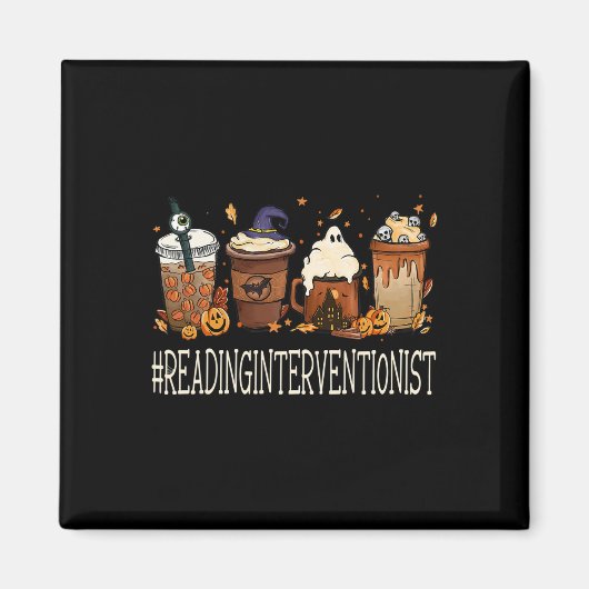 Reading Interventionist Horror Fall Kaffeehaus Magnet (Vorne)