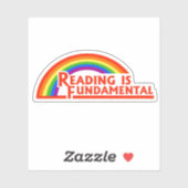 Reading is fundamental aufkleber (Blatt)