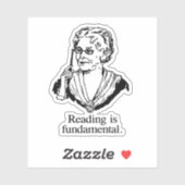 Reading is fundamental aufkleber (Blatt)