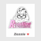 Reading is fundamental aufkleber (Blatt)
