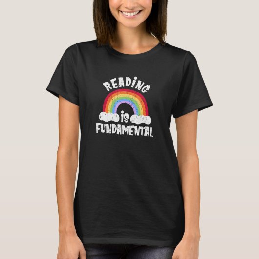 Reading is fundamental trans T-Shirt (Vorderseite)