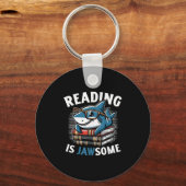 Reading Is Jawsome Shark Books Bookworm Reader  Schlüsselanhänger (Vorderseite)