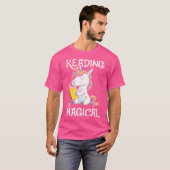Reading Is Magical Book Lover Unicorn English Teac T-Shirt (Vorne ganz)